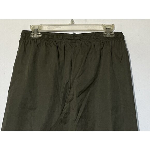 ZARA Grupo Inditex Khaki Olive Green Wide Leg Cargo Baggy Pants Trousers - Picture 3 of 10